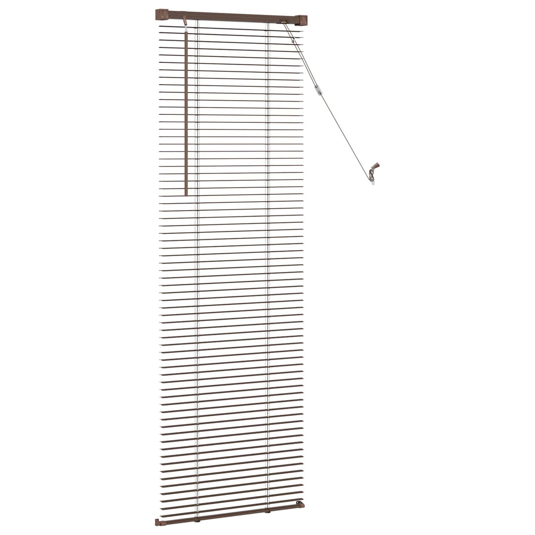 Persienner Mørk Brun med Mønster 150 x 60 cm 25 mm PVC