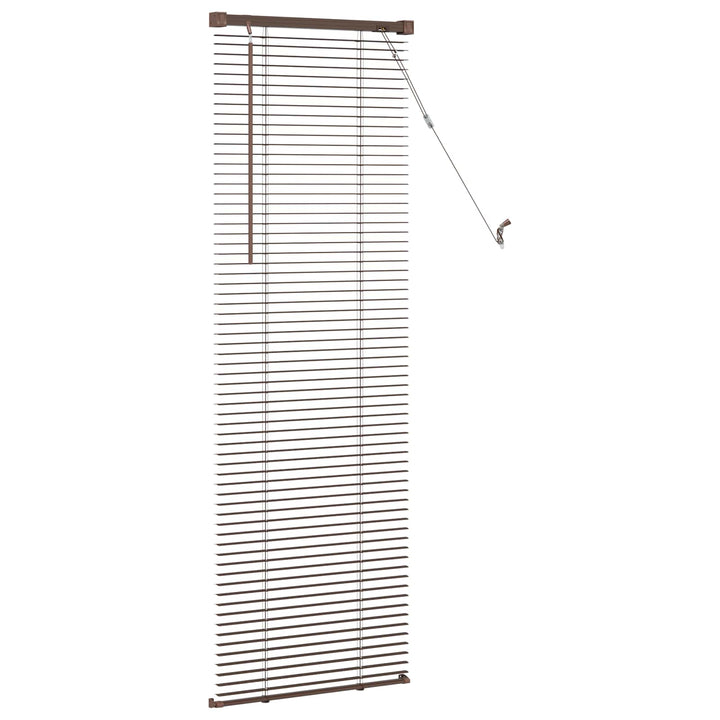 Persienner Mørk Brun med Mønster 150 x 60 cm 25 mm PVC
