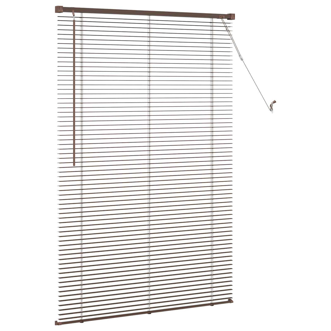 Persienner Mørk Brun med Mønster 150 x 80 cm 25 mm PVC