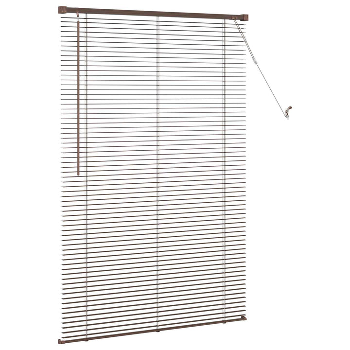 Persienner Mørk Brun med Mønster 150 x 80 cm 25 mm PVC