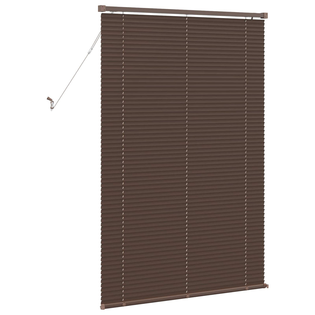 Persienner Mørk Brun med Mønster 150 x 80 cm 25 mm PVC