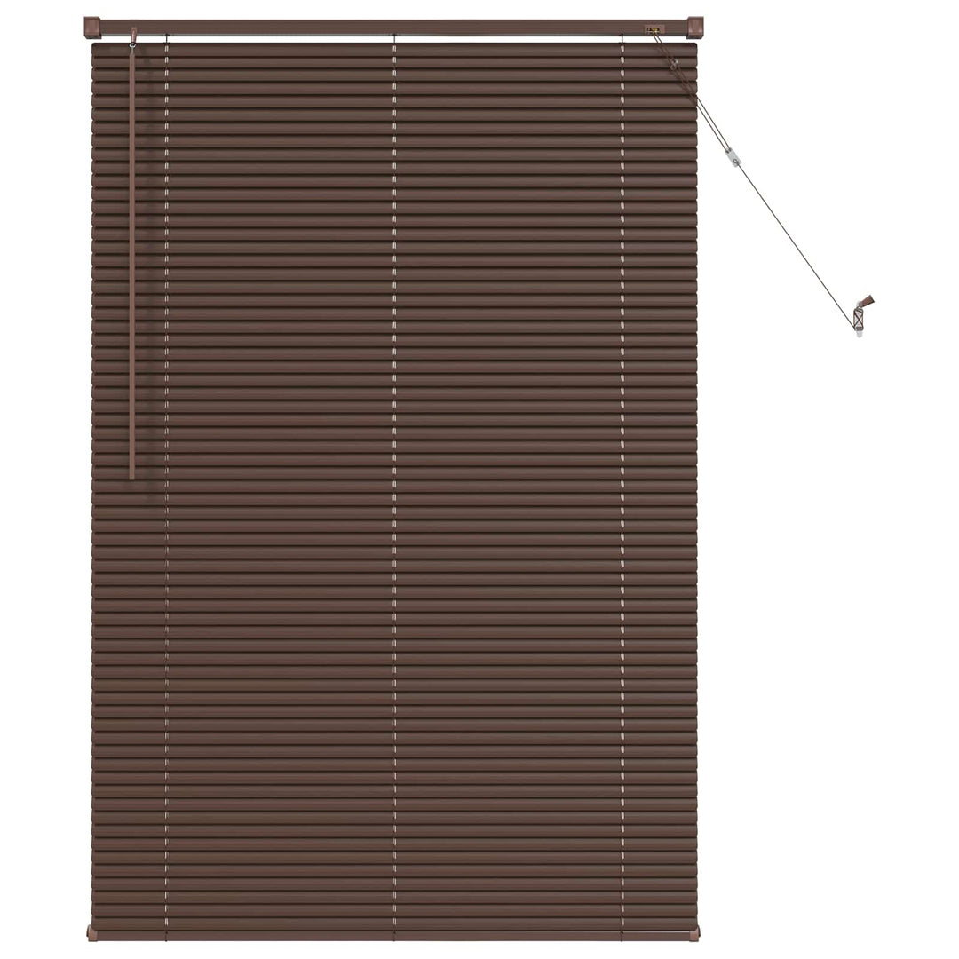 Persienner Mørk Brun med Mønster 150 x 80 cm 25 mm PVC