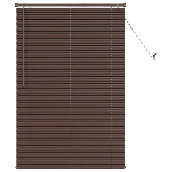 Persienner Mørk Brun med Mønster 150 x 80 cm 25 mm PVC