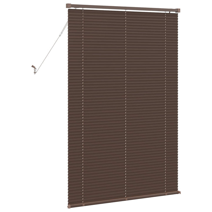 Persienner Mørk Brun med Mønster 150 x 100 cm 25 mm PVC