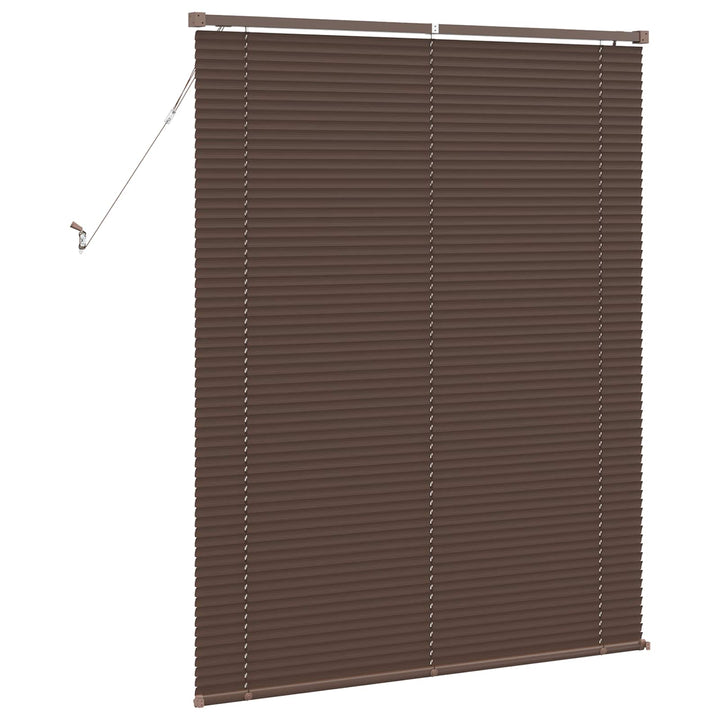Persienner Mørk Brun med Mønster 150 x 110 cm 25 mm PVC