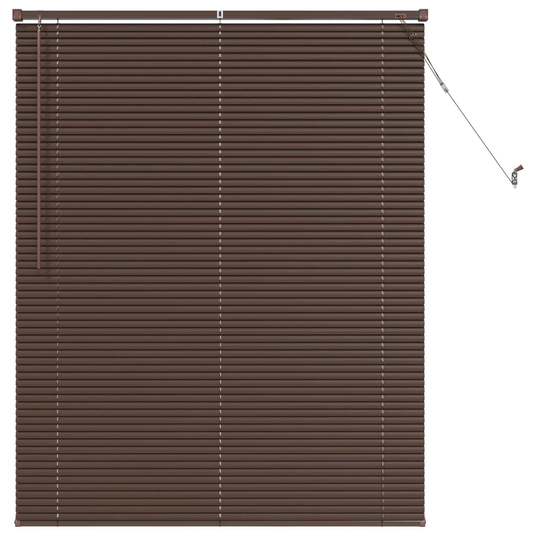 Persienner Mørk Brun med Mønster 150 x 110 cm 25 mm PVC