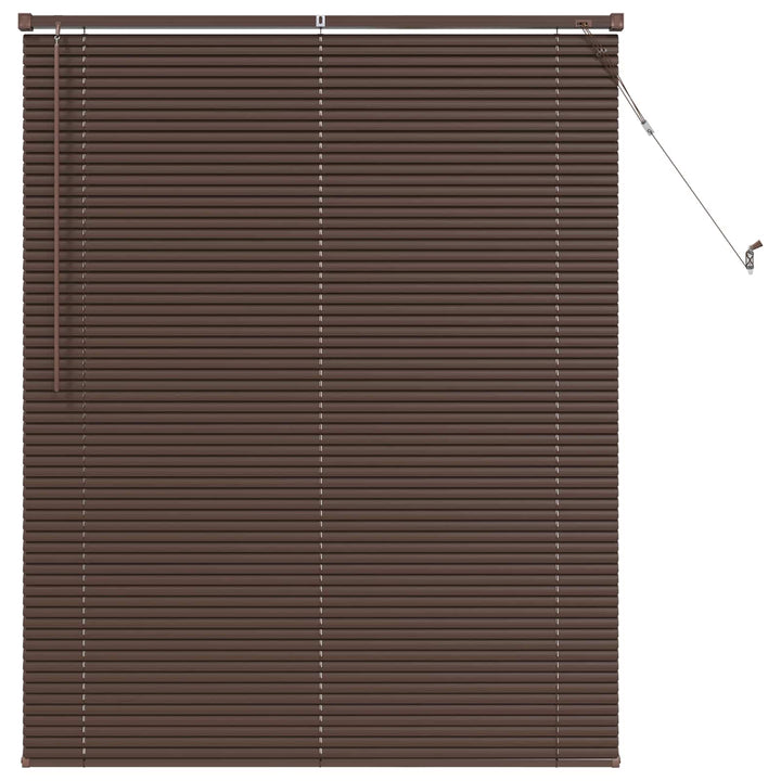 Persienner Mørk Brun med Mønster 150 x 110 cm 25 mm PVC