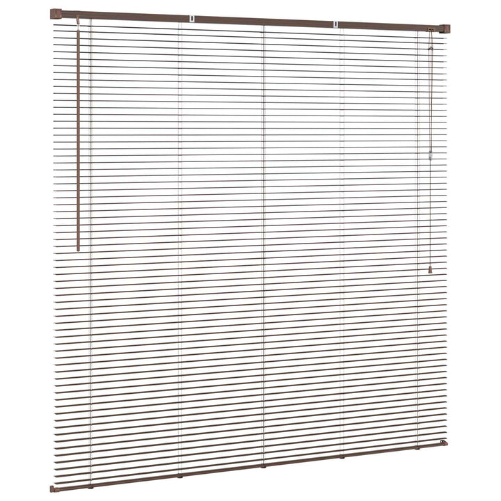 Persienner Mørk Brun 160 x 150 cm 25 mm PVC