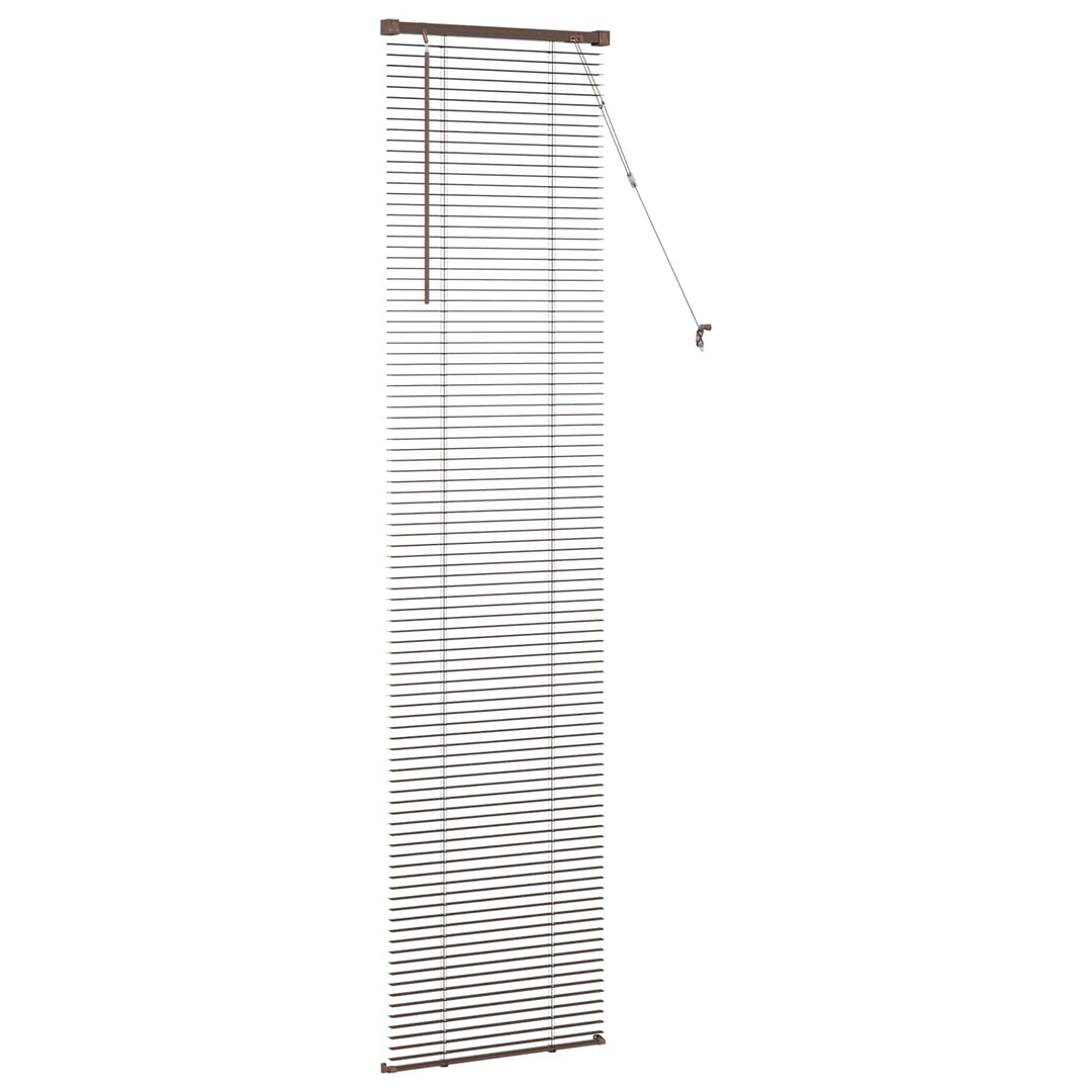 Persienner Mørk Brun med Mønster 213 x 50 cm 25 mm PVC