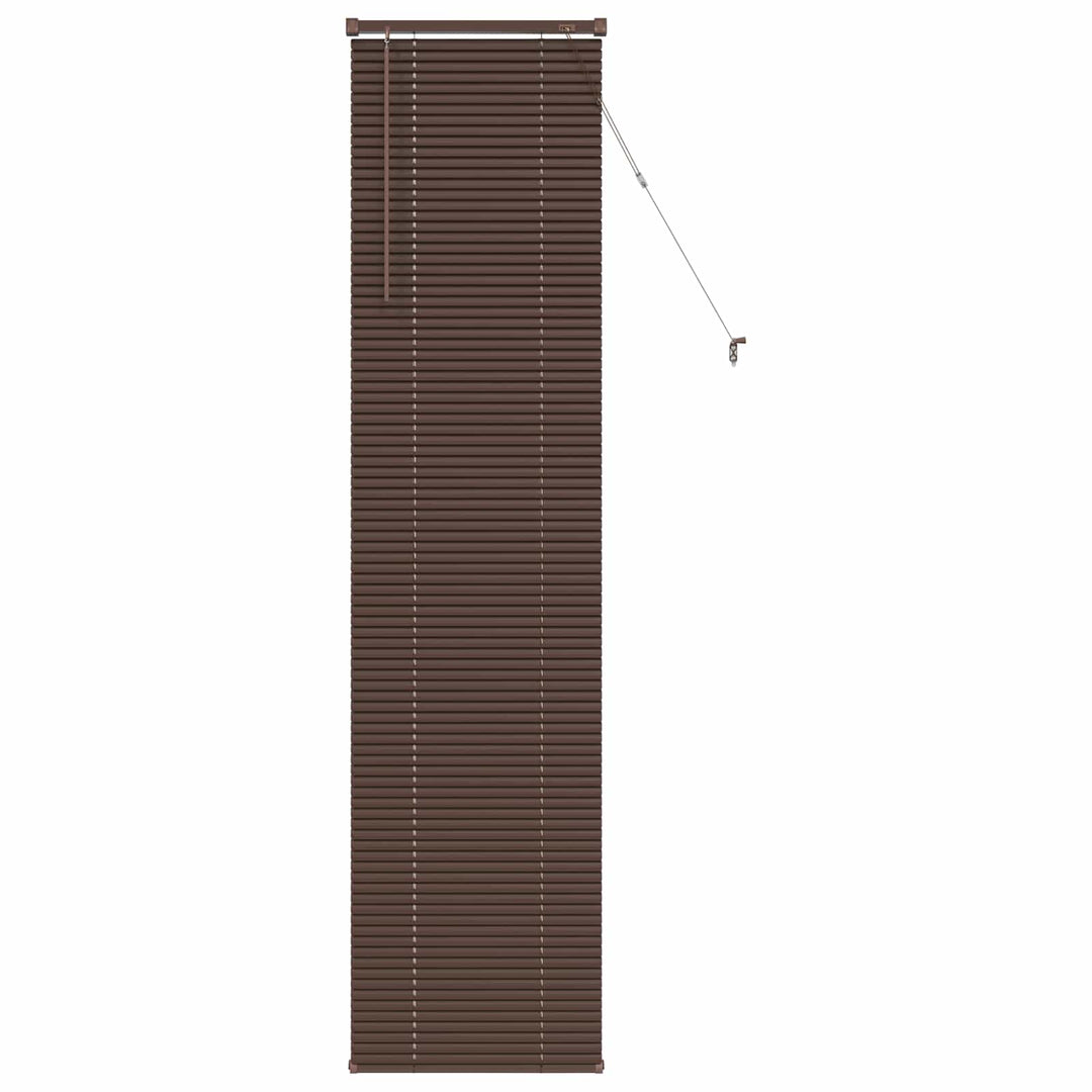 Persienner Mørk Brun med Mønster 213 x 50 cm 25 mm PVC
