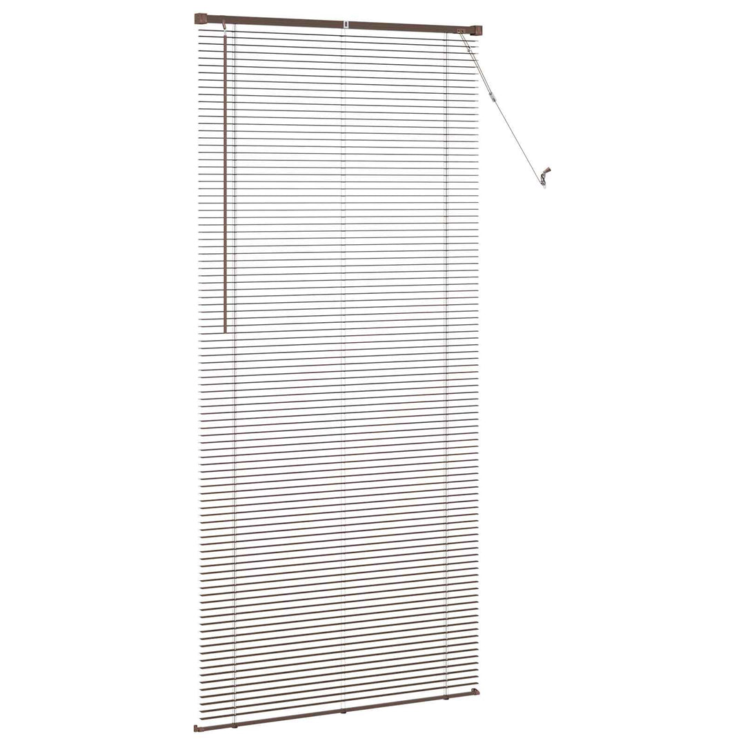 Persienner Mørk Brun med Mønster 213 x 80 cm 25 mm PVC