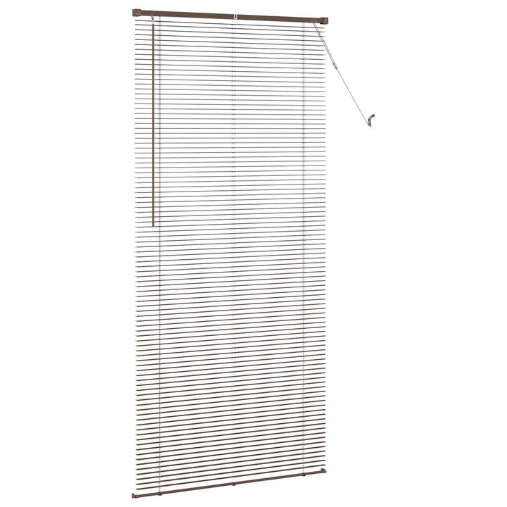 Persienner Mørk Brun med Mønster 213 x 80 cm 25 mm PVC