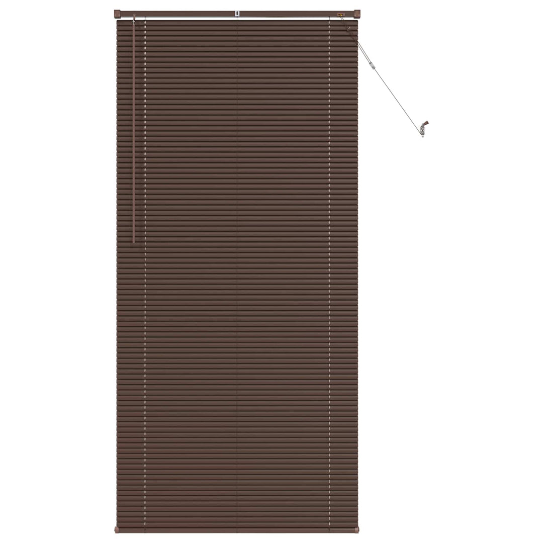 Persienner Mørk Brun med Mønster 213 x 80 cm 25 mm PVC