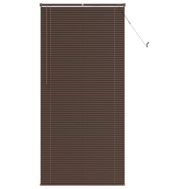 Persienner Mørk Brun med Mønster 213 x 80 cm 25 mm PVC
