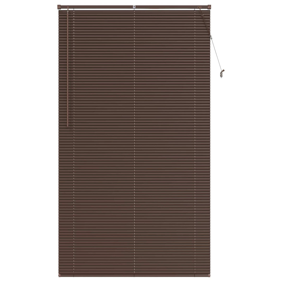 Persienner Mørk Brun med Mønster 213 x 110 cm 25 mm PVC
