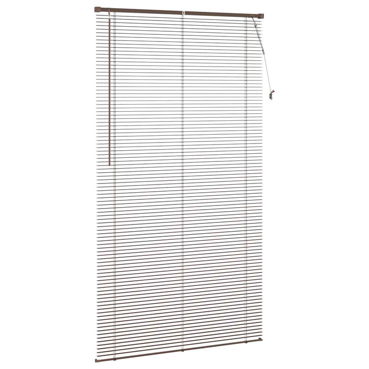 Persienner Mørk Brun med Mønster 213 x 120 cm 25 mm PVC