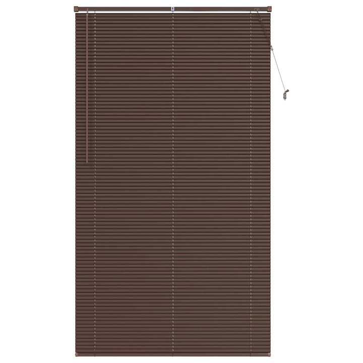 Persienner Mørk Brun med Mønster 213 x 120 cm 25 mm PVC
