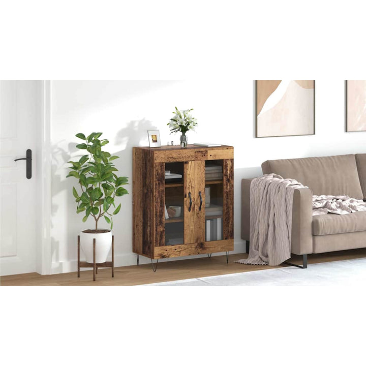 Sideboard Gammelt træ 69,5 x 34 x 90 cm Konstrueret træ