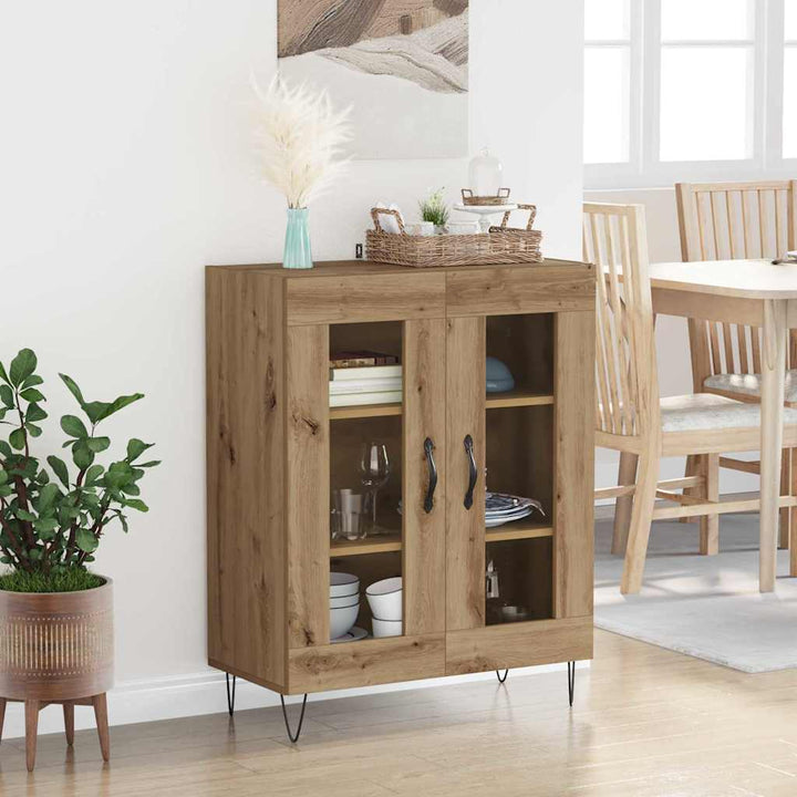 Sideboard Artisan Egetræ 69,5 x 34 x 90 cm Konstrueret træ