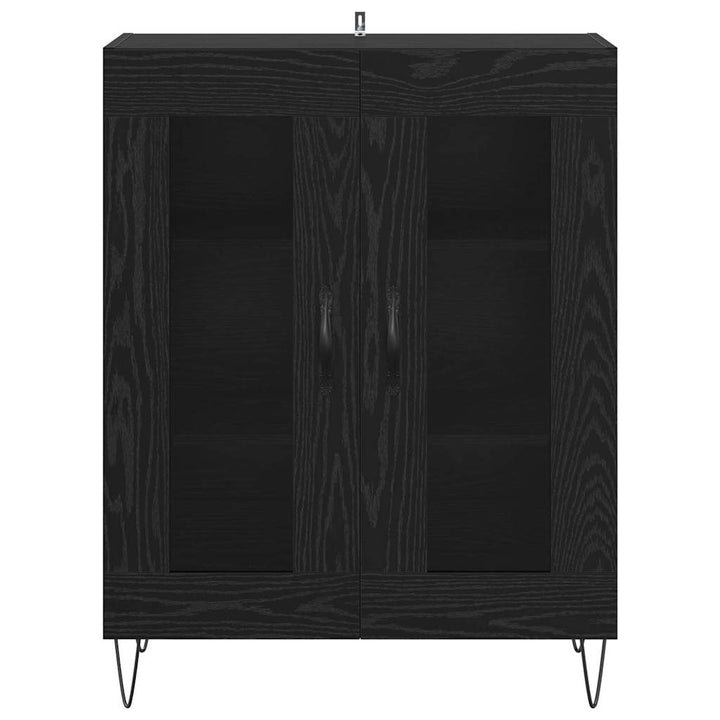 Sideboard Sort eg 69,5 x 34 x 90 cm Konstrueret træ
