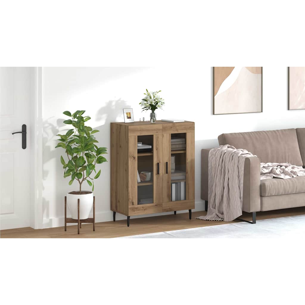 Sideboard Artisan Egetræ 69,5 x 34 x 90 cm Konstrueret træ