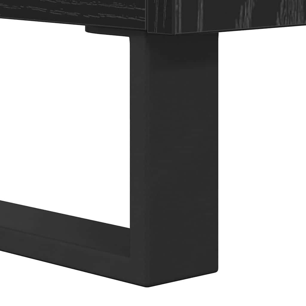Sideboard Sort eg 69,5 x 34 x 90 cm Konstrueret træ