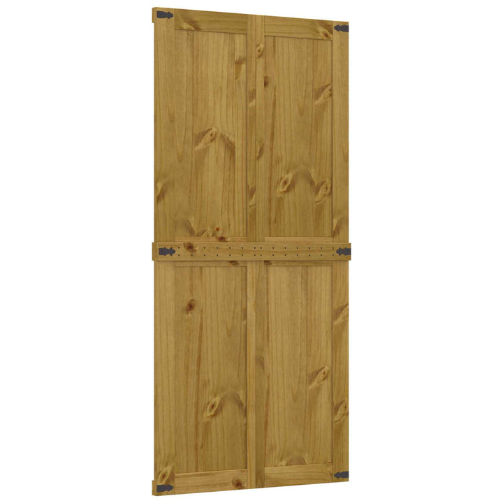 Ladedør Corona HonningBrun 90 x 210 cm Massivt fyrretræ