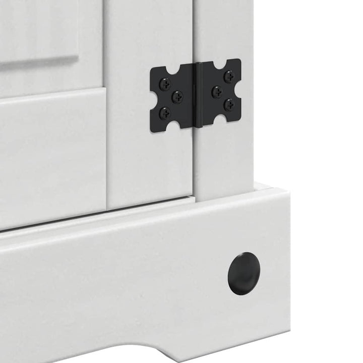 Sengebord Corona Hvid 45 x 35 x 64 cm Massiv fyrretræ