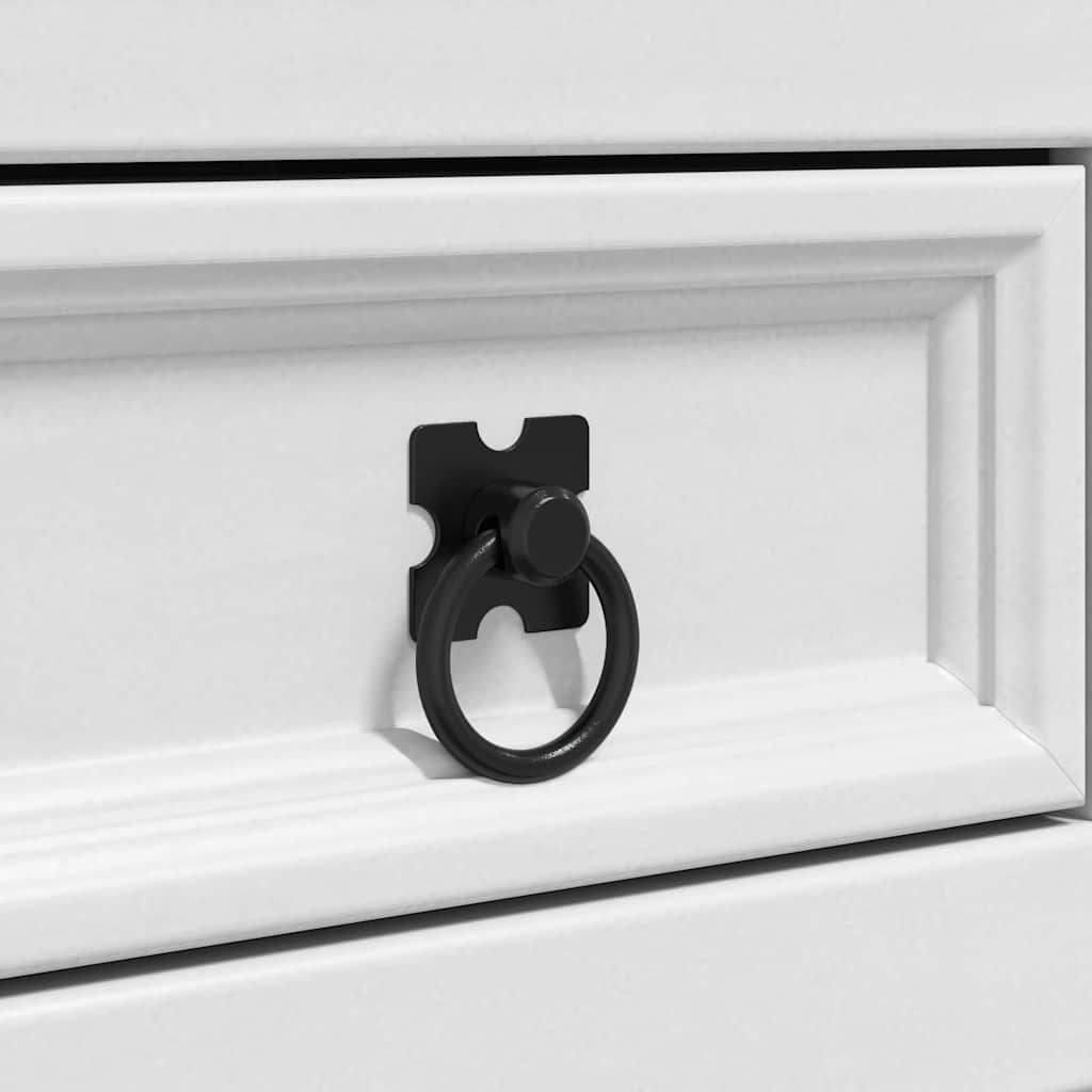 Sengebord Corona Hvid 53 x 39 x 66 cm Massiv fyrretræ