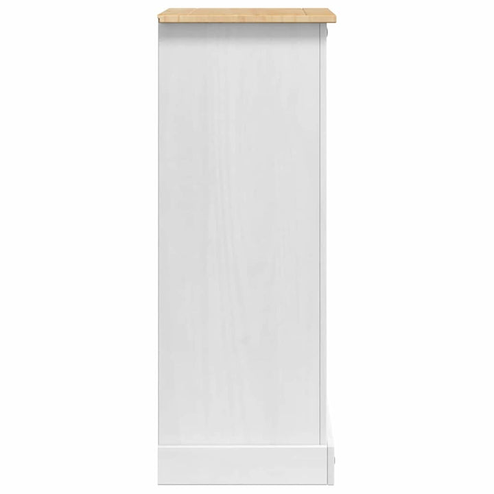 Sengebord Corona Hvid 53 x 39 x 103 cm Massiv fyrretræ