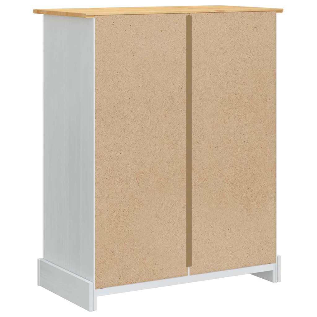 Opbevaringskister Corona Hvid 92 x 48 x 114 cm Massivt fyrretræ