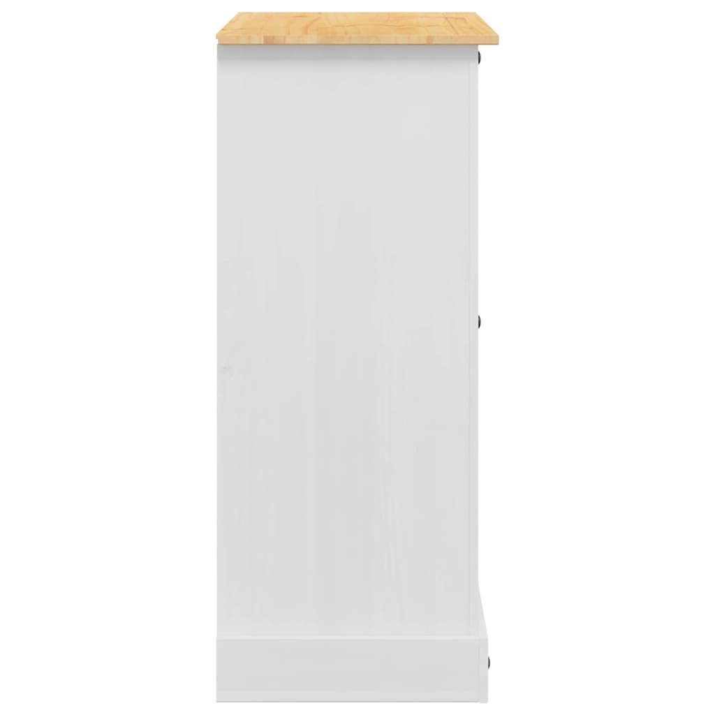 Opbevaringskister Corona Hvid 92 x 48 x 114 cm Massivt fyrretræ