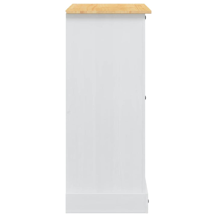Opbevaringskister Corona Hvid 92 x 48 x 114 cm Massivt fyrretræ