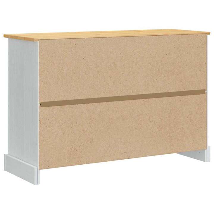 Opbevaringskister CORONA Hvid 112 x 40 x 75 cm Massiv fyrretræ
