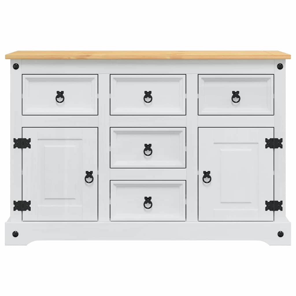 Opbevaringskister CORONA Hvid 112 x 40 x 75 cm Massiv fyrretræ