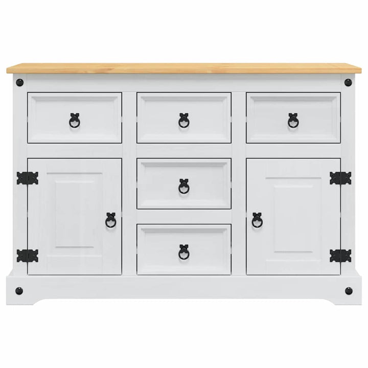 Opbevaringskister CORONA Hvid 112 x 40 x 75 cm Massiv fyrretræ