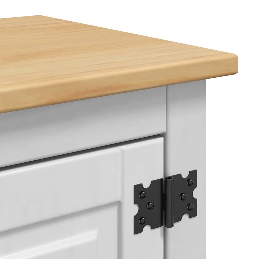 Hængeskab Corona Hvid 70 x 33 x 71,5 cm Massivt fyrretræ