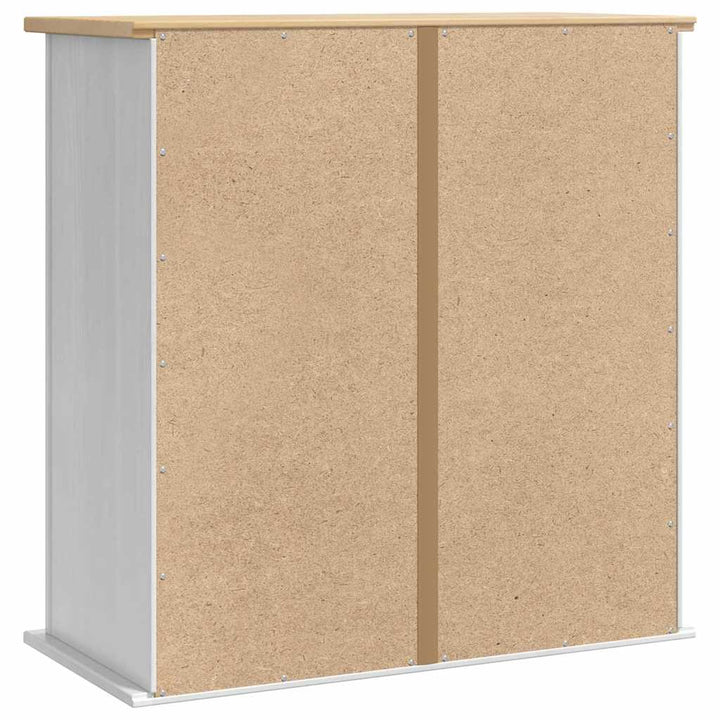 Hængeskab Corona Hvid 70 x 33 x 71,5 cm Massivt fyrretræ