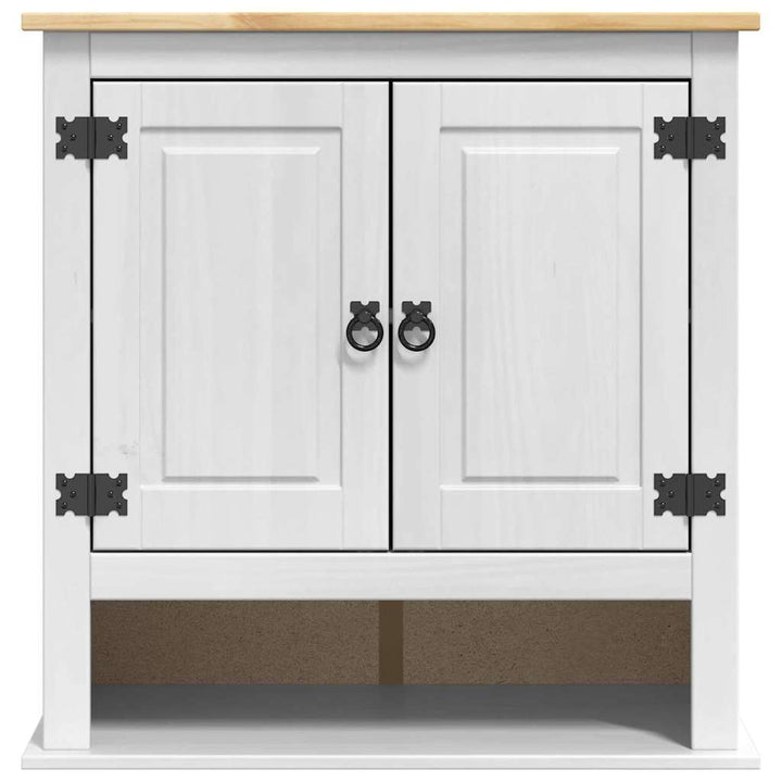 Hængeskab Corona Hvid 70 x 33 x 71,5 cm Massivt fyrretræ