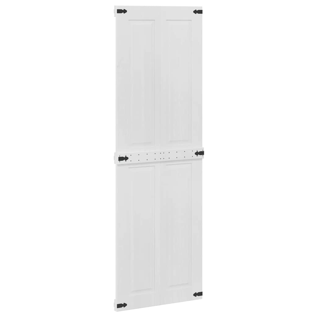 Ladedør Corona Hvid 70 x 210 cm Massivt fyrretræ