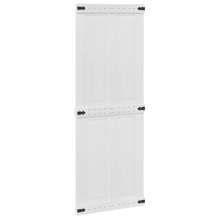 Ladedør Corona Hvid 80 x 210 cm Massivt fyrretræ