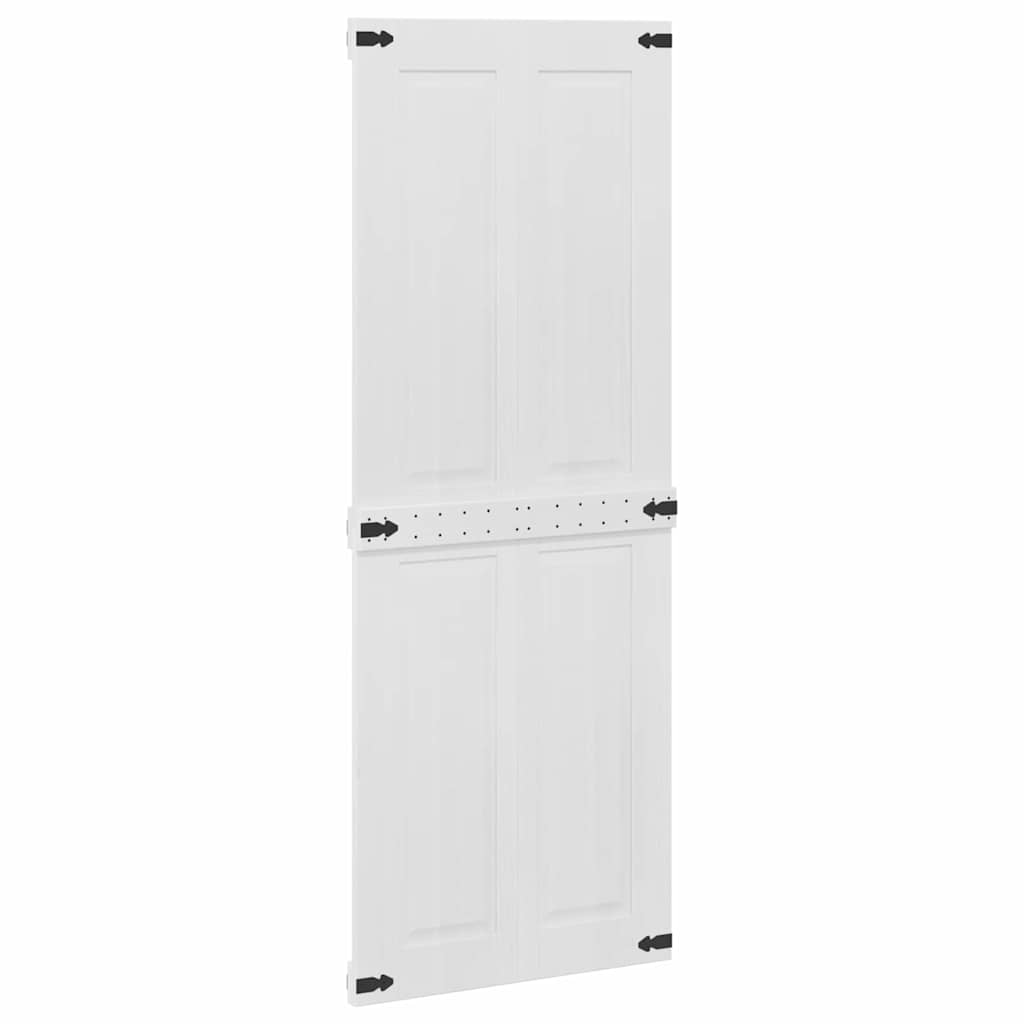 Ladedør Corona Hvid 80 x 210 cm Massivt fyrretræ