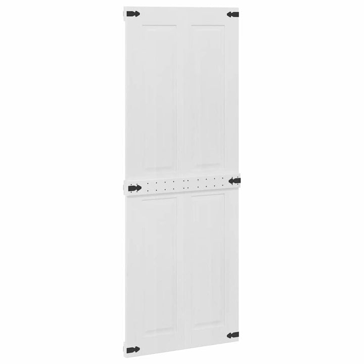 Ladedør Corona Hvid 80 x 210 cm Massivt fyrretræ