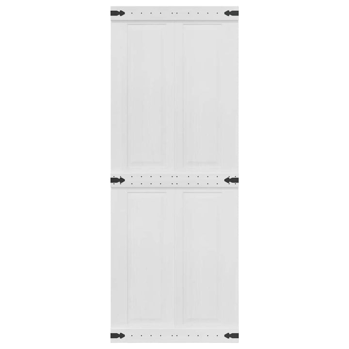 Ladedør Corona Hvid 80 x 210 cm Massivt fyrretræ