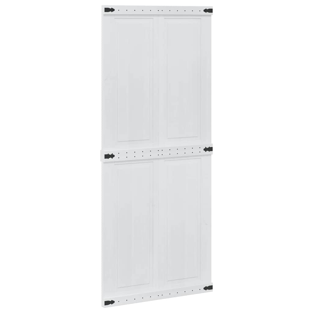 Ladedør Corona Hvid 90 x 210 cm Massivt fyrretræ