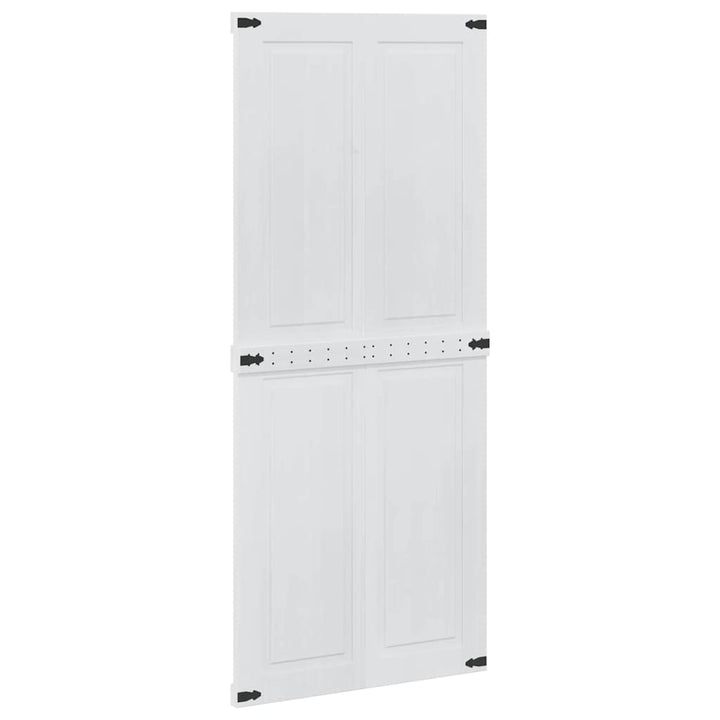 Ladedør Corona Hvid 90 x 210 cm Massivt fyrretræ