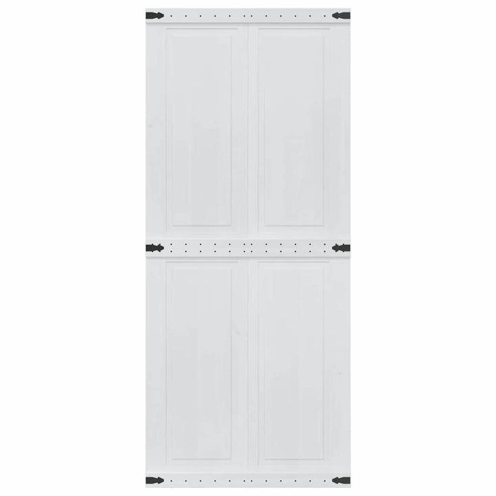 Ladedør Corona Hvid 90 x 210 cm Massivt fyrretræ
