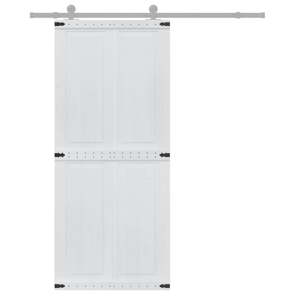 Dør Corona Hvid 90 x 210 cm Konstrueret træ