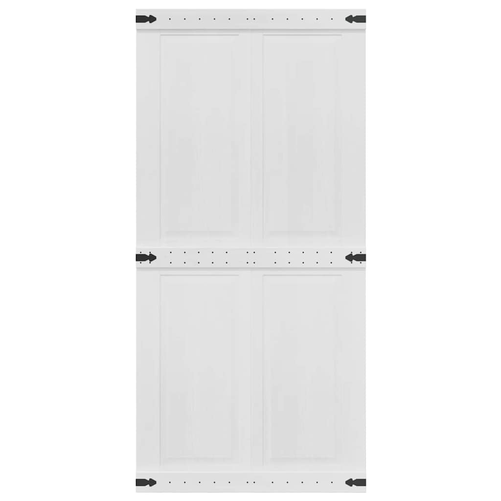Ladedør Corona Hvid 100 x 210 cm Massivt fyrretræ