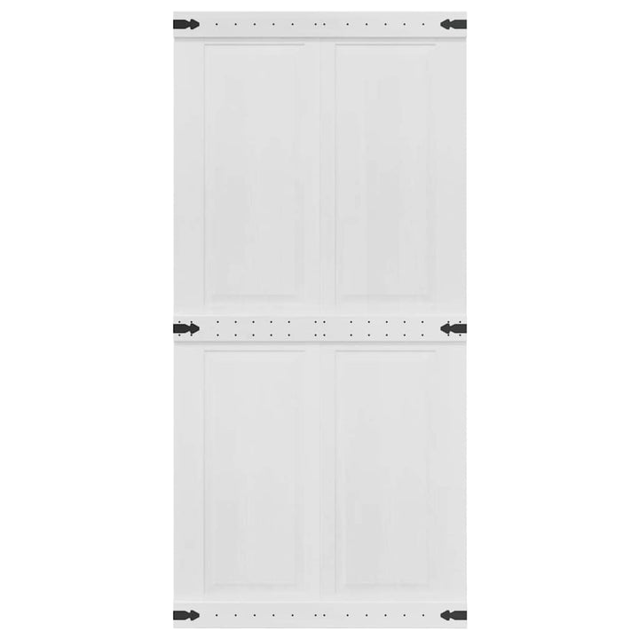 Ladedør Corona Hvid 100 x 210 cm Massivt fyrretræ